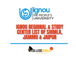 ignou jammu shimla jaipur study center