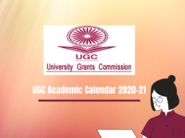 UGC ACADEMIC CALENDAR 2020