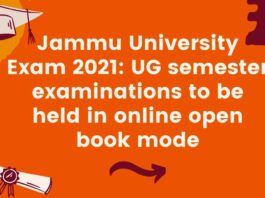 Jammu University exam 2021