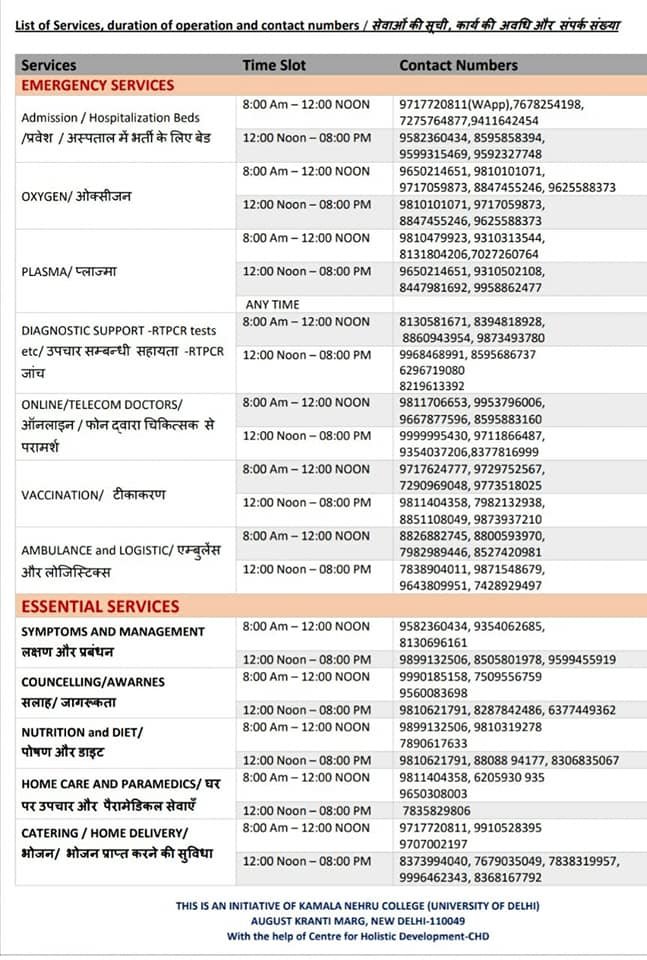 knc Lifeline contact numbers
