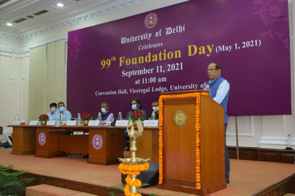 DU Foundation Day 2021 VC Prof. PC Joshi