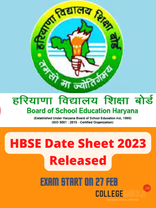 HBSE Date Sheet 2023 Released, Exam Start On 27 Feb