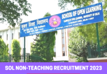 SOL Non Teaching Recruitment 2023 |apply online before last date | Delhi University Jobs | sol.du.ac.in sol recruitment 2023 for non teaching
